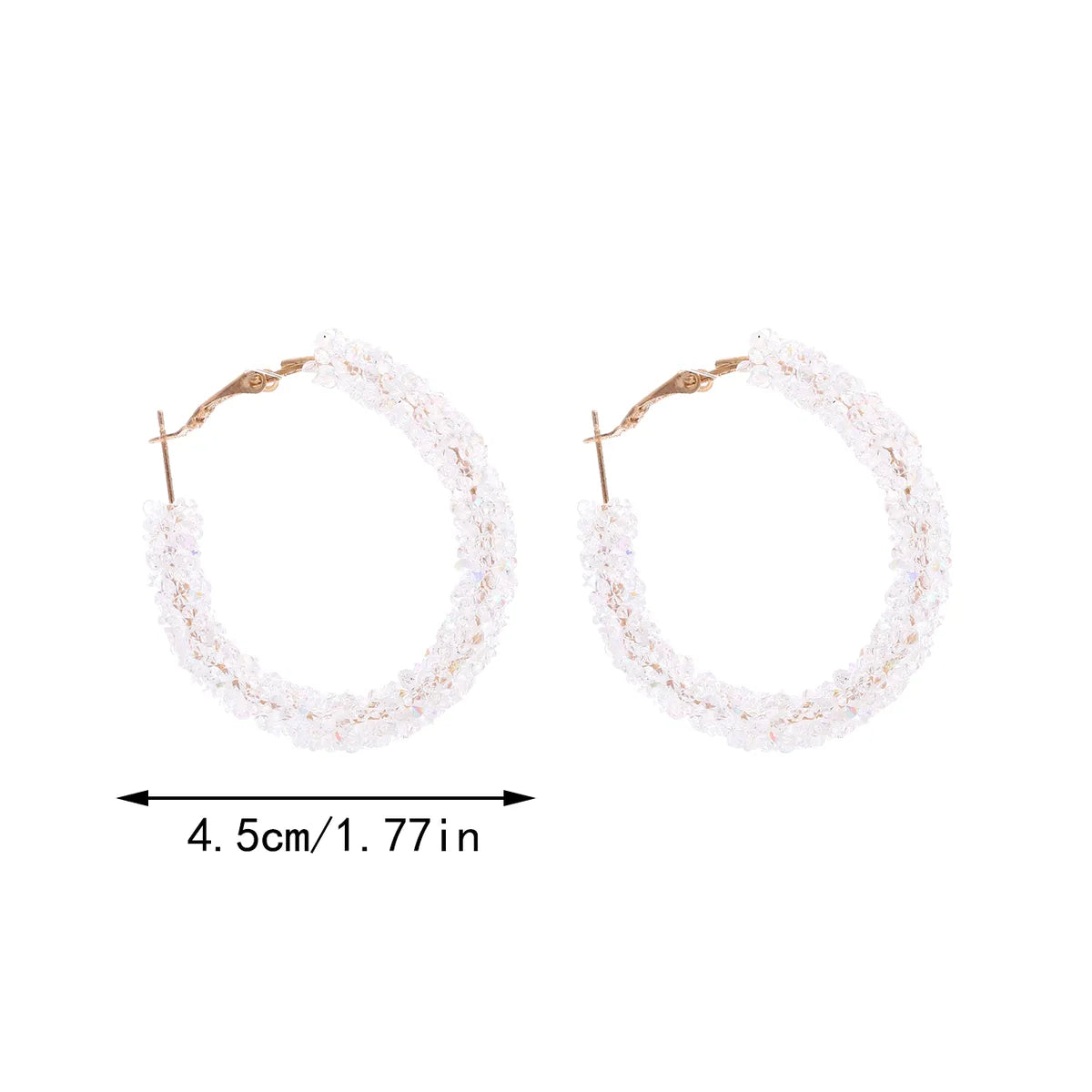 1 Pair IG Style Modern Style Classic Style Circle Resin Hoop Earrings