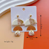 1 Pair IG Style Modern Style Classic Style Irregular Camouflage Plating Alloy Soft Clay Drop Earrings