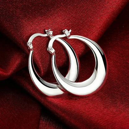 1 Pair IG Style Modern Style Commute U Shape Round Plating Copper Earrings