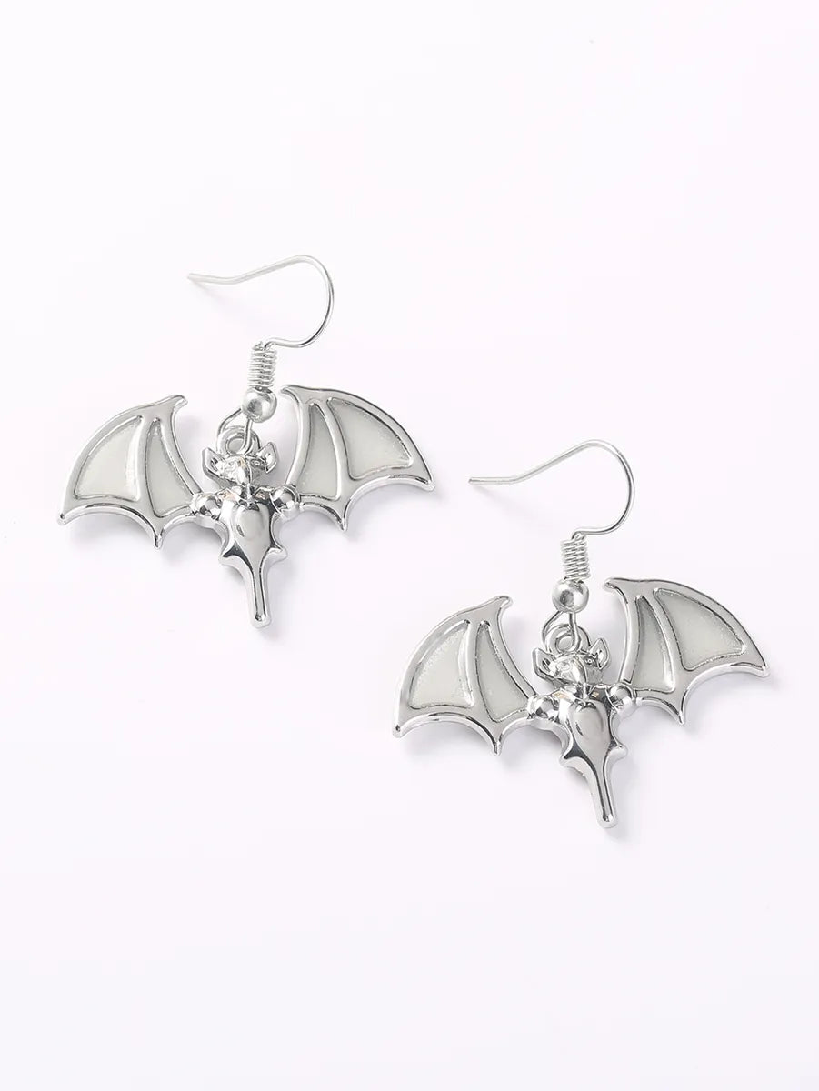 1 Pair IG Style Modern Style Cool Style Bat Resin Copper Zinc Alloy Drop Earrings