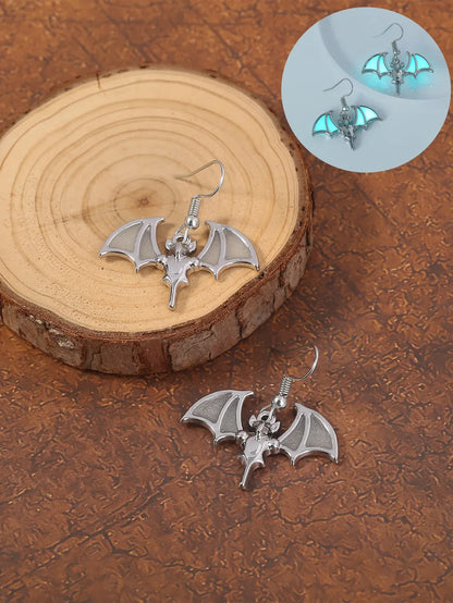 1 Pair IG Style Modern Style Cool Style Bat Resin Copper Zinc Alloy Drop Earrings