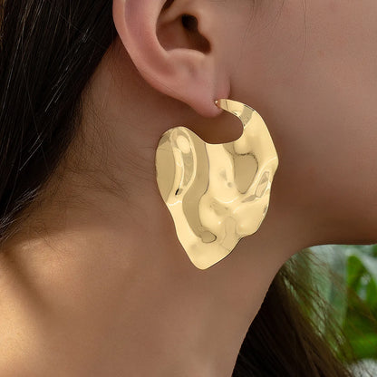 1 Pair IG Style Modern Style Cool Style Geometric Solid Color Iron Earrings