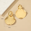 1 Pair Ig Style Nordic Style Original Design Round Plating Alloy Ear Studs