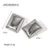 1 Pair IG Style Rectangle 304 Stainless Steel 18K Gold Plated Ear Studs