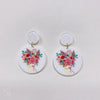 1 Pair IG Style Retro Animal Heart Shape Flower Plastic Resin Drop Earrings