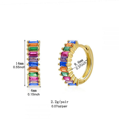 1 Pair Ig Style Round Plating Inlay Copper Zircon White Gold Plated Gold Plated Ear Cuffs