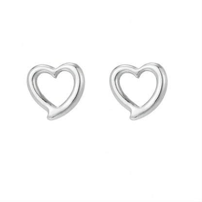 1 Pair Ig Style Sexy Shiny Heart Shape Irregular Plating Hollow Out Stainless Steel 18k Gold Plated Ear Studs