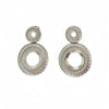 1 Pair Ig Style Simple Style Circle Plating Hollow Out Stainless Steel 18k Gold Plated Drop Earrings