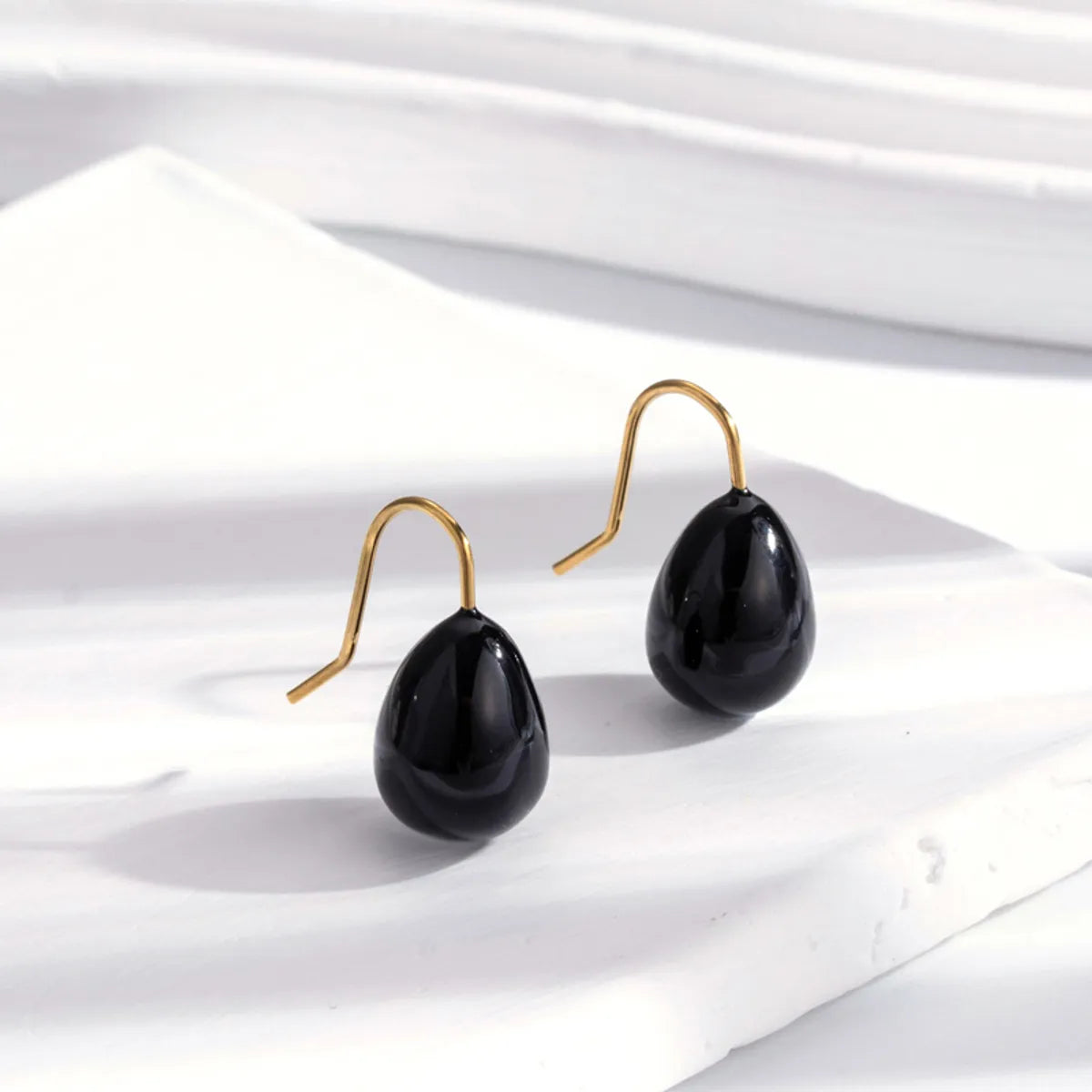 1 Pair IG Style Simple Style Classic Style U Shape Irregular Plating 304 Stainless Steel Earrings