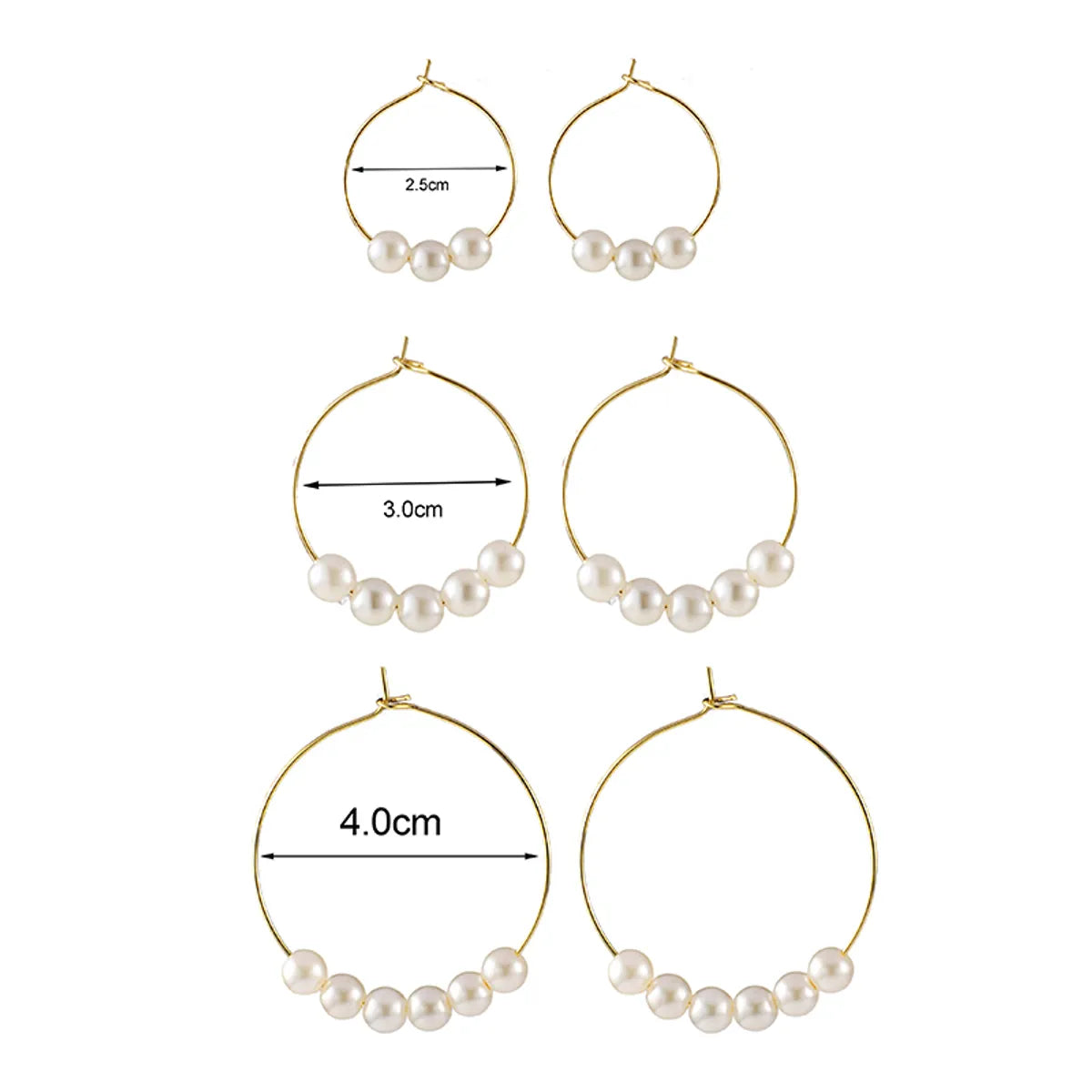 1 Pair Ig Style Simple Style Color Block Plating Copper 18k Gold Plated Hoop Earrings