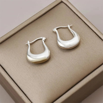 1 Pair Ig Style Simple Style Commute U Shape Plating Copper 18k Gold Plated Earrings