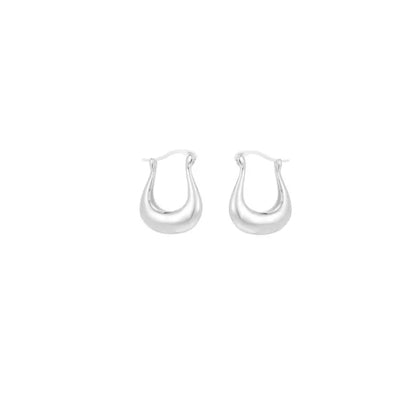 1 Pair Ig Style Simple Style Commute U Shape Plating Copper 18k Gold Plated Earrings