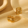 1 Pair IG Style Simple Style Geometric 304 Stainless Steel 18K Gold Plated Ear Studs