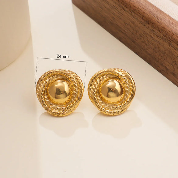 1 Pair IG Style Simple Style Geometric 304 Stainless Steel Ear Studs