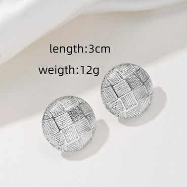 1 Pair IG Style Simple Style Geometric Alloy Ear Studs