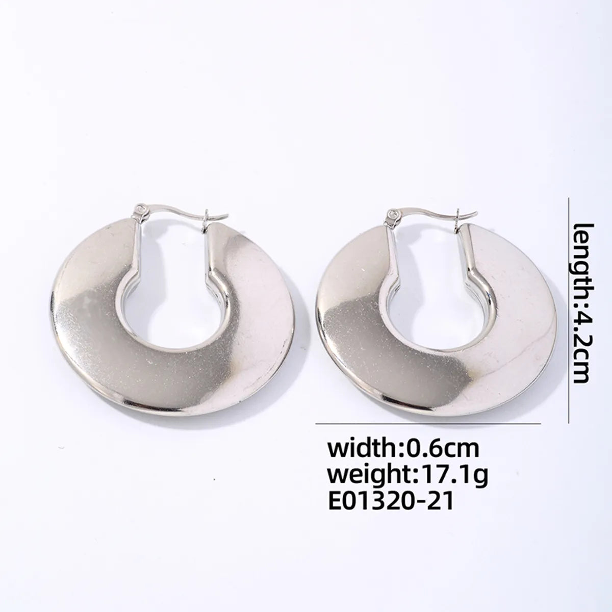 1 Pair IG Style Simple Style Geometric Plating 304 Stainless Steel Gold Plated Silver Plated Earrings