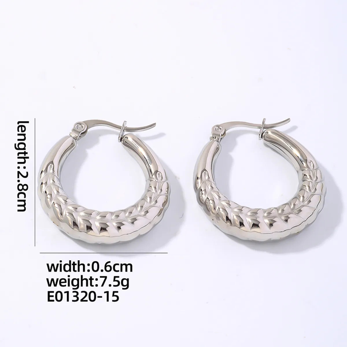 1 Pair IG Style Simple Style Geometric Plating 304 Stainless Steel Gold Plated Silver Plated Earrings