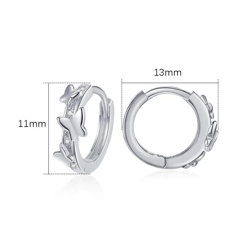 1 Pair IG Style Simple Style Geometric Plating Sterling Silver Earrings