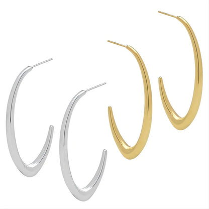 1 Pair IG Style Simple Style Geometric Polishing Stainless Steel 18K Gold Plated Ear Studs