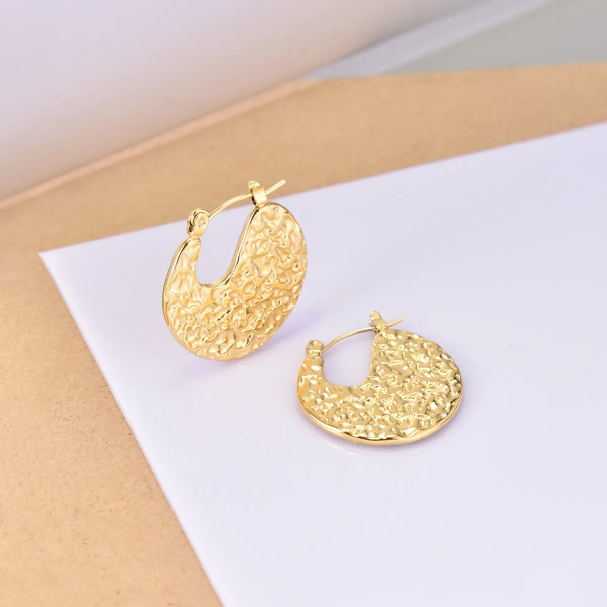 1 Pair IG Style Simple Style Geometric Titanium Steel 18K Gold Plated Earrings