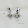 1 Pair IG Style Simple Style Heart Shape 304 Stainless Steel 14K Gold Plated Drop Earrings