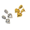 1 Pair IG Style Simple Style Heart Shape 304 Stainless Steel 14K Gold Plated Drop Earrings
