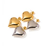 1 Pair Ig Style Simple Style Heart Shape Plating Stainless Steel 18k Gold Plated Drop Earrings