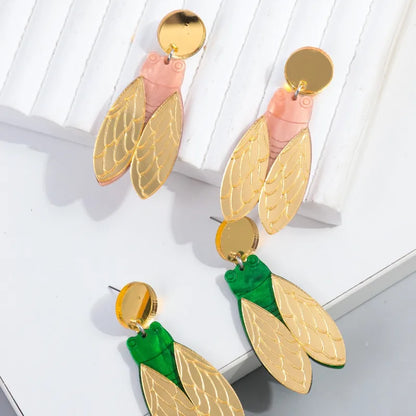 1 Pair Ig Style Simple Style Insect Arylic Drop Earrings