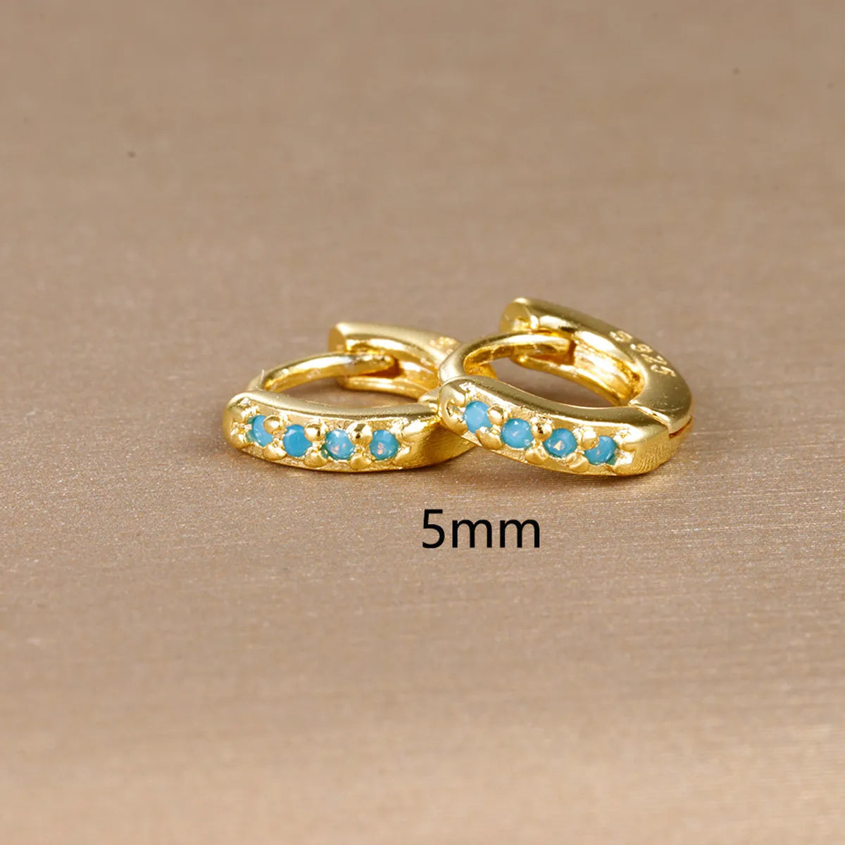 1 Pair Ig Style Simple Style Round Plating Inlay Copper Zircon Earrings