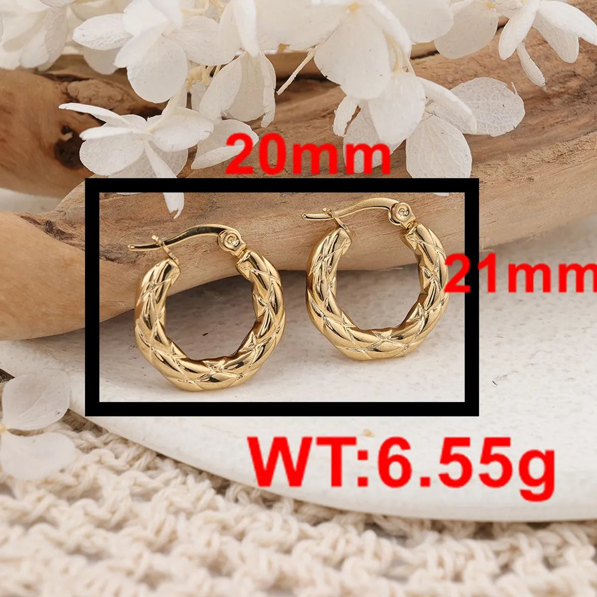 1 Pair IG Style Simple Style Round Plating Stainless Steel Earrings