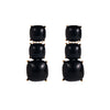 1 Pair Ig Style Simple Style Square Plating Transparent Inlay Alloy Resin Gold Plated Drop Earrings