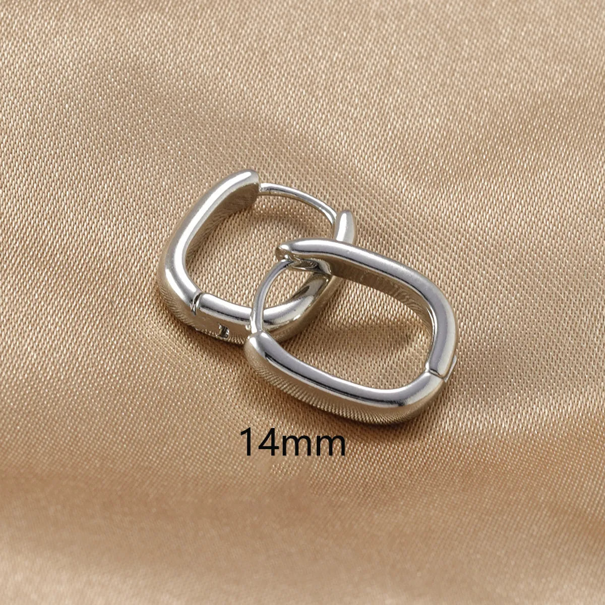 1 Pair Ig Style Simple Style U Shape Plating Copper Earrings