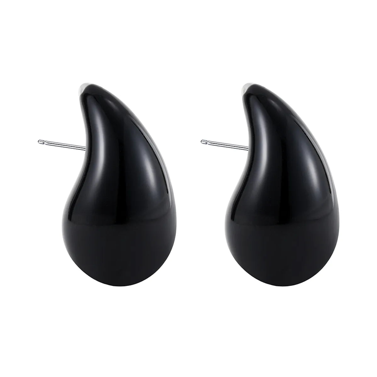 1 Pair Ig Style Simple Style Water Droplets Plastic Ear Studs