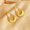 1 Pair IG Style Simple Style Water Droplets Plating 304 Stainless Steel 18K Gold Plated Ear Studs