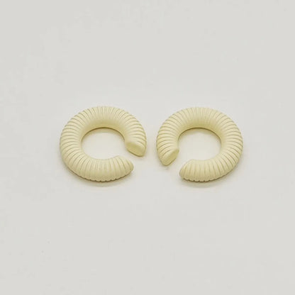 1 Pair IG Style Solid Color Arylic Ear Cuffs