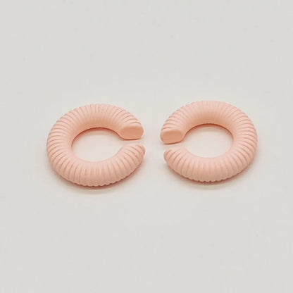 1 Pair IG Style Solid Color Arylic Ear Cuffs