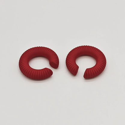 1 Pair IG Style Solid Color Arylic Ear Cuffs