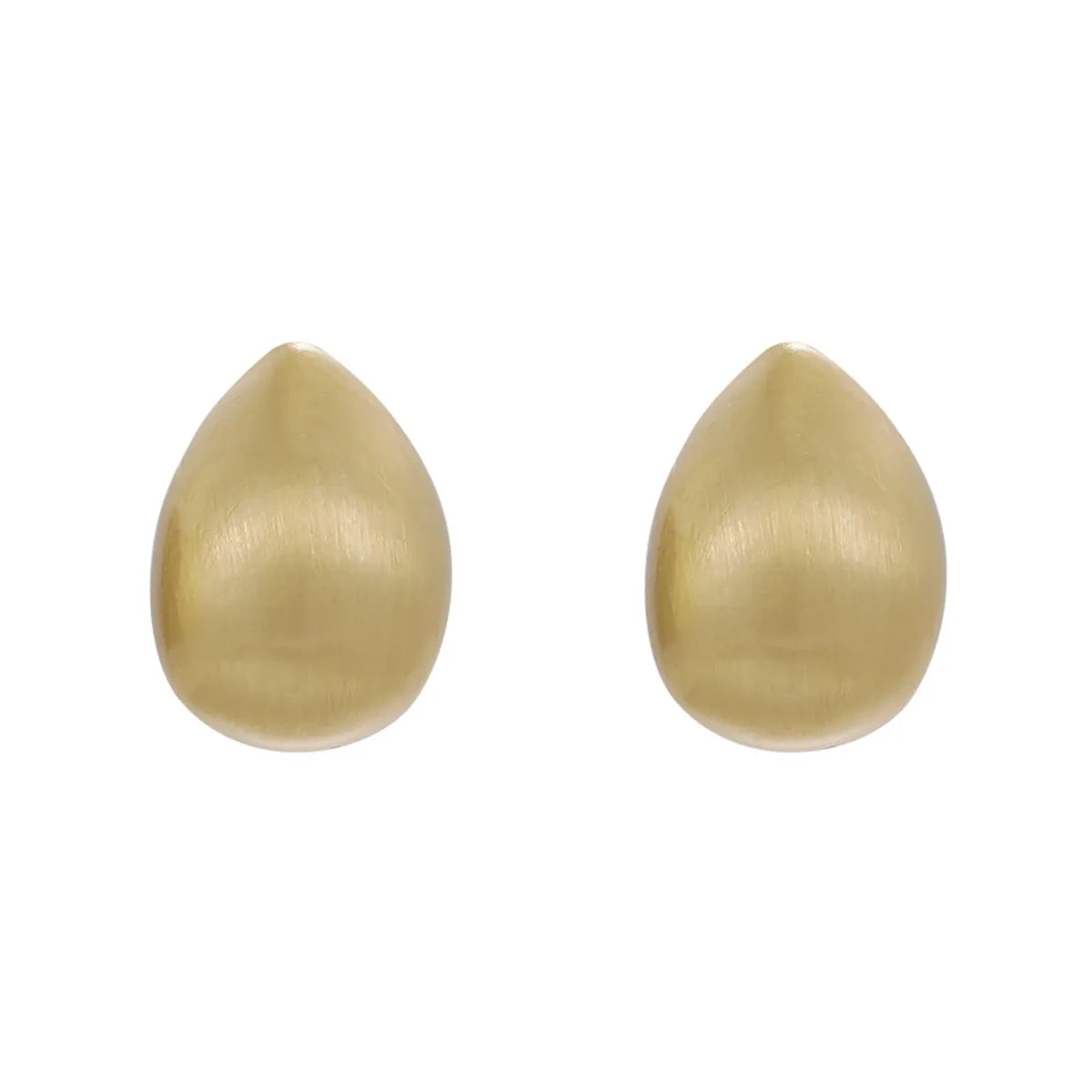 1 Pair Ig Style Solid Color Copper White Gold Plated Gold Plated Ear Studs