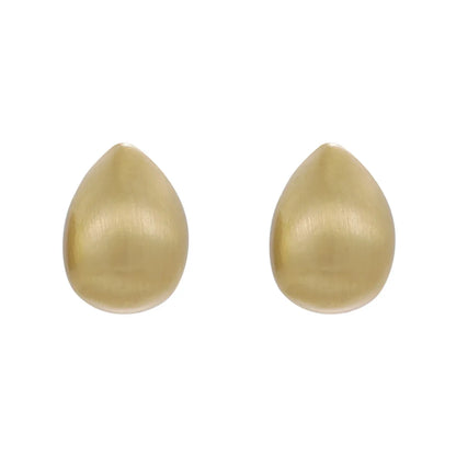 1 Pair Ig Style Solid Color Copper White Gold Plated Gold Plated Ear Studs