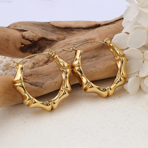 1 Pair IG Style Solid Color Plating 304 Stainless Steel Earrings