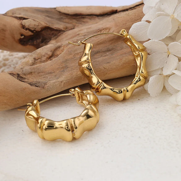 1 Pair IG Style Solid Color Plating 304 Stainless Steel Earrings