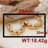 1 Pair IG Style Solid Color Plating 304 Stainless Steel Earrings