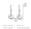 1 Pair IG Style Star Moon Alloy Ear Hook