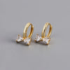 1 Pair Ig Style Sweet Bow Knot Plating Inlay Sterling Silver Zircon Earrings