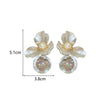 1 Pair IG Style Sweet Flower Alloy Drop Earrings