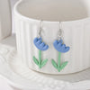 1 Pair IG Style Sweet Flower Alloy Drop Earrings