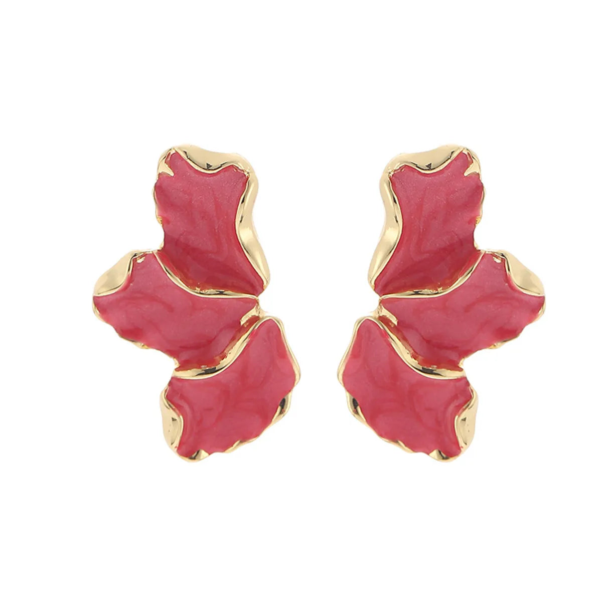 1 Pair IG Style Sweet Flower Enamel Alloy Ear Studs