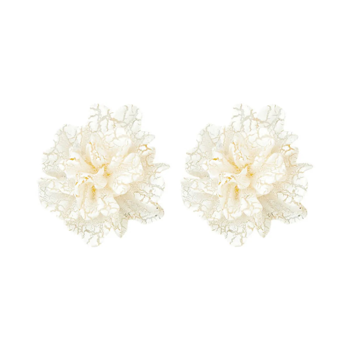 1 Pair Ig Style Sweet Flower Plastic Resin Ear Studs