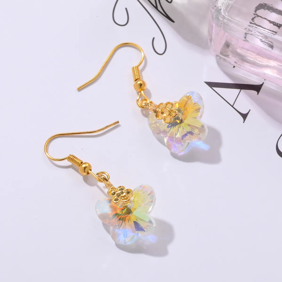 1 Pair IG Style Sweet Simple Style Bear Flower Butterfly Alloy Ear Hook