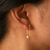 1 Pair IG Style Tassel Knot Copper 18K Gold Plated Drop Earrings